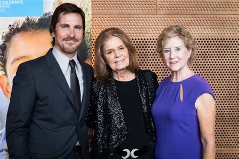 christian bale stepmom|gloria steinem bale children.